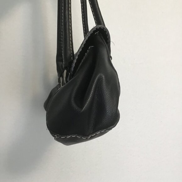 TOD'S Black Pebbled Leather Dual Handle Shoulder Bag - Picture 8 of 14